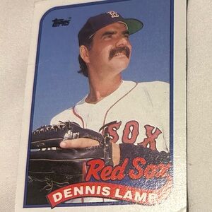 Topps Red Sox Dennis Lamp Baseball Card